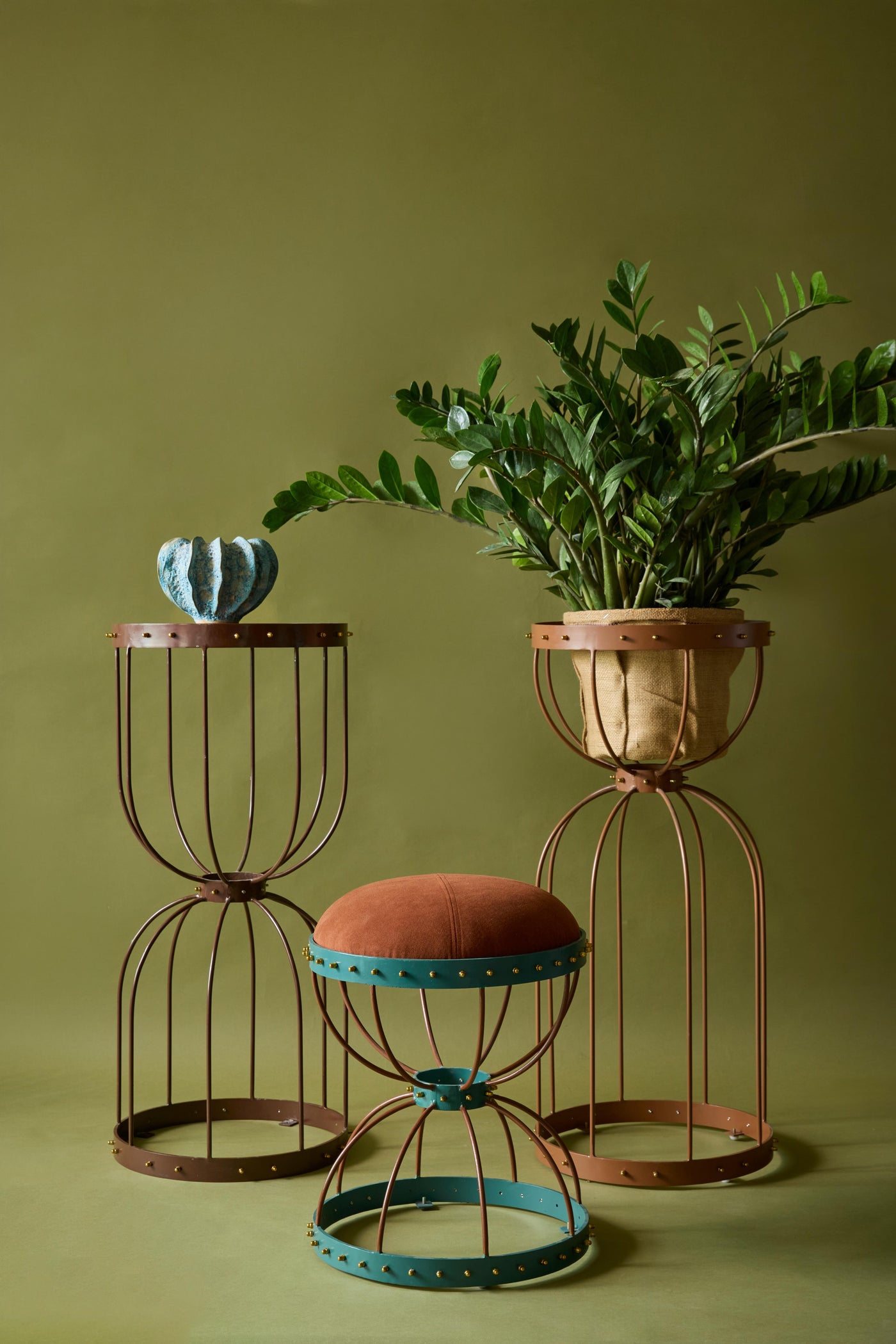 Alfresco collection — outdoor hourglass-frame furniture, Rutam Furniture